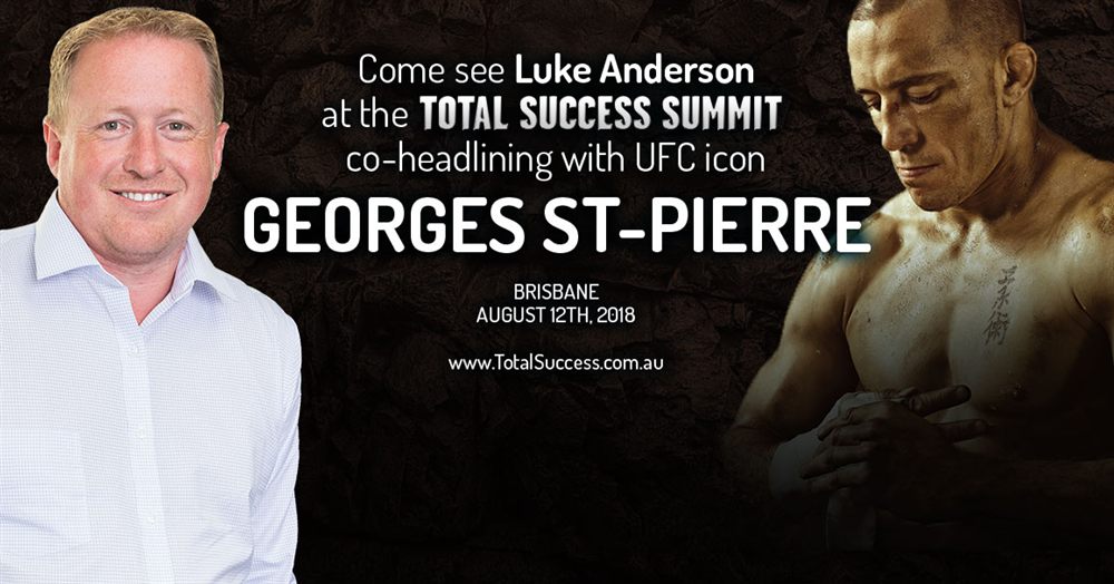Luke Anderson co-headlining the Total Success Summit with UFC icon Georges St-Pierre